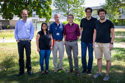 (left to right): Ralf Jungmann, Shivani Tiwary, F.-Ulrich Hartl, Frédéric Frottin, Mark Hipp, Florian Schüder