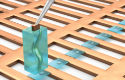 Illustration of the new Serial Lift-Out method, in which several sections are obtained from a single nematode (C. elegans) and attached to the copper sample carrier.